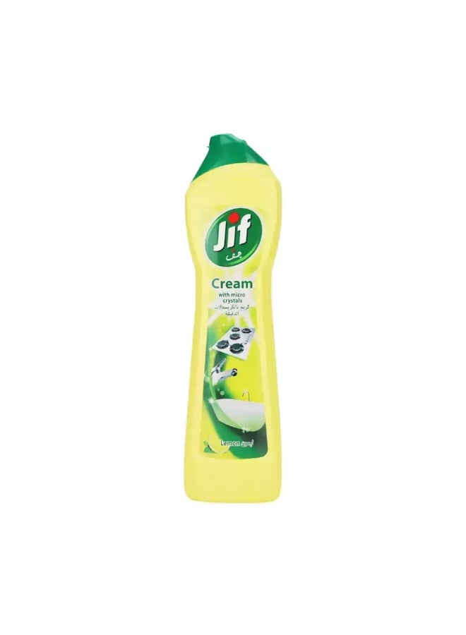 Jif سائل تنظيف ليمون جيف كريم مع بلورات دقيقة - 500 مل - Image 1
