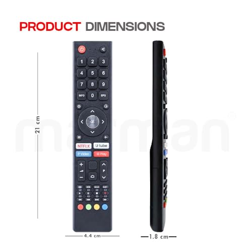 marman® Compatible with Croma Tv Remote Control Original Model CREL7370 Suitable Only on 32 Inch HD Ready LED Smart Android Television Without Voice Command and Google Assistant with Streaming Apps - Image 4