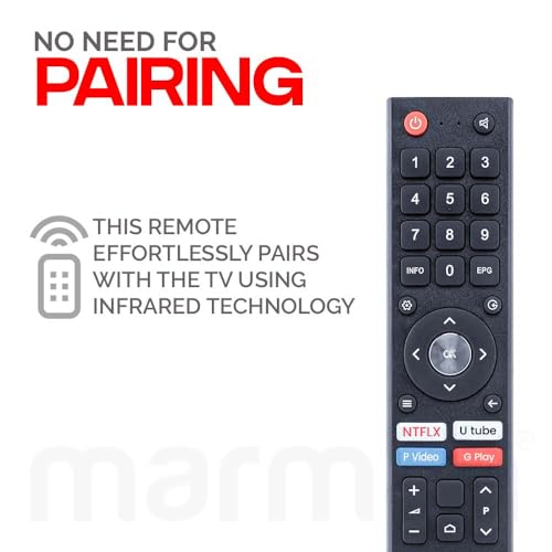 marman® Compatible with Croma Tv Remote Control Original Model CREL7370 Suitable Only on 32 Inch HD Ready LED Smart Android Television Without Voice Command and Google Assistant with Streaming Apps - Image 3