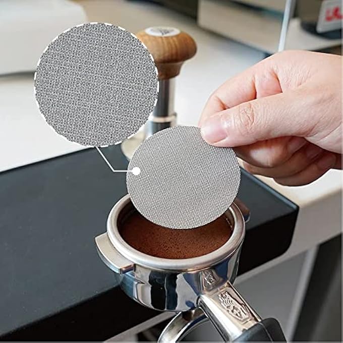 ECVV 51Mm Espresso Puck Screen Reusable 316L Stainless Steel Filter Screen Compatible With Espresso Machine Portafilter Lower Shower Screen 17Mm Thickness - Image 3
