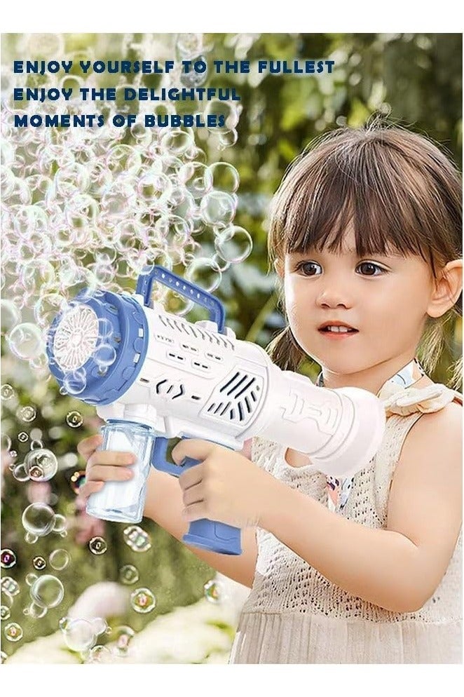 Rocket Launcher Bubble Machine – Blue Color, Automatic Bubble Blower Toy for Kids, Outdoor Party & Play Fun  - Image 2