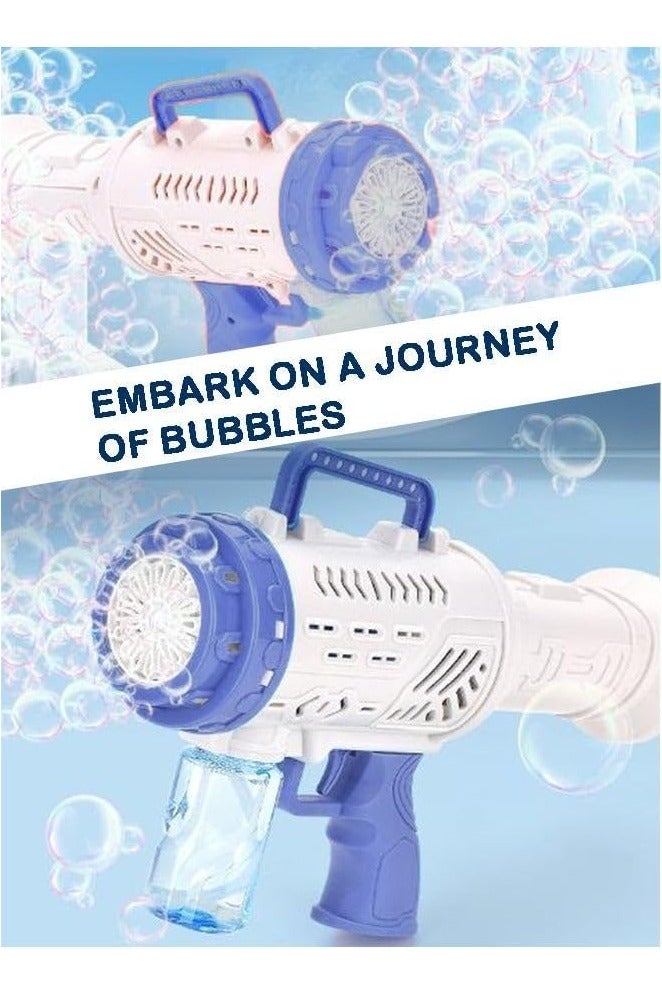 Rocket Launcher Bubble Machine – Blue Color, Automatic Bubble Blower Toy for Kids, Outdoor Party & Play Fun  - Image 4