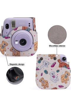 KASTWAVE Case for Fujifilm Instax Mini 11 / 9 / 8 Instant Film Cameras with Accessory Pocket and Detachable/Adjustable Shoulder Strap  - Image 2