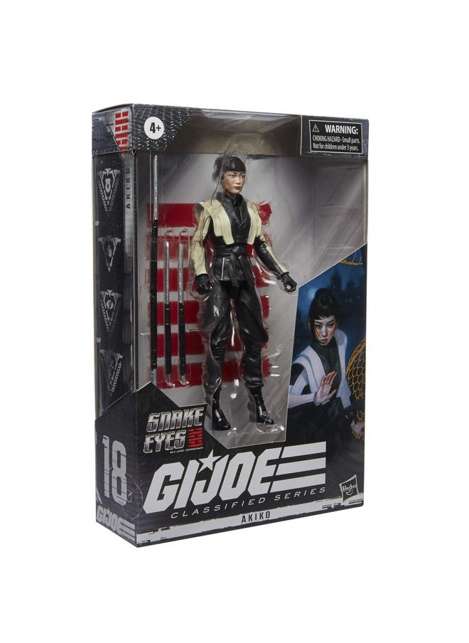 G. I. Joe G.I. Joe Classified Series Snake Eyes: G.I. Joe Origins Akiko Collectible Action Figure 18 Premium 6Inch Scale Toy With Custom Package Art  - Image 4