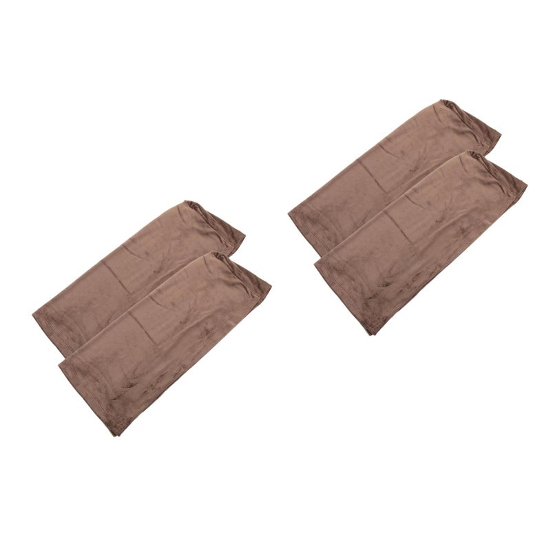 4 Pcs Universal Sofa Armrest Cover Elastic Armrest Protector Color Armrest Protective Cloth Khaki - Image 3