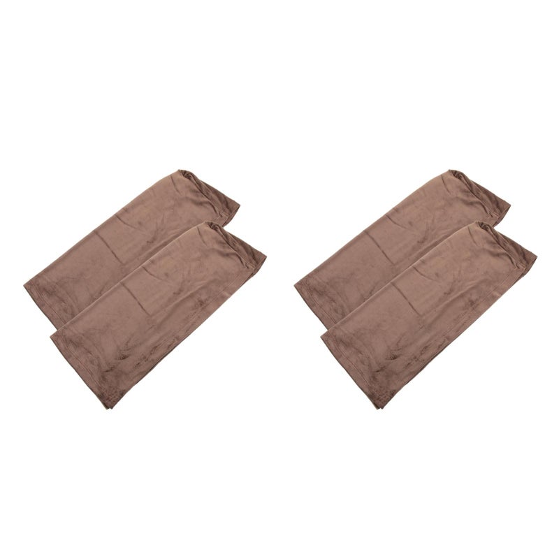 4 Pcs Universal Sofa Armrest Cover Elastic Armrest Protector Color Armrest Protective Cloth Khaki - Image 4