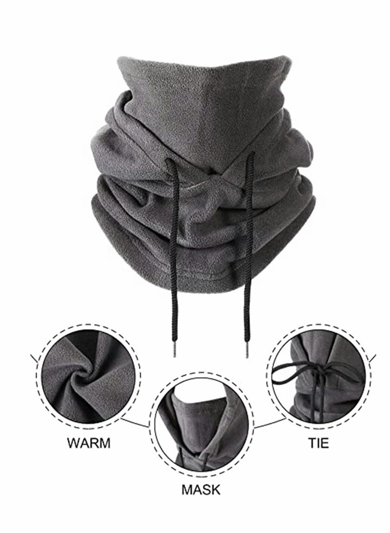 KASTWAVE Thermal Cap Mask 3 Pcs Mens Warm Fleece Hat In Winter Outdoor Riding Mask Skiing Sports Thickened Neck Wrap Winter Fleece Balaclava Ski Tactical Heavyweight - Image 2