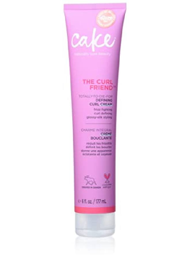 Cake Beauty Curl Friend Defining Curl Cream Bounce Curly Hair Styling Product & Anti Frizz Control Heat Protectant For Hair Detangler Cruelty Free & Vegan - Image 2
