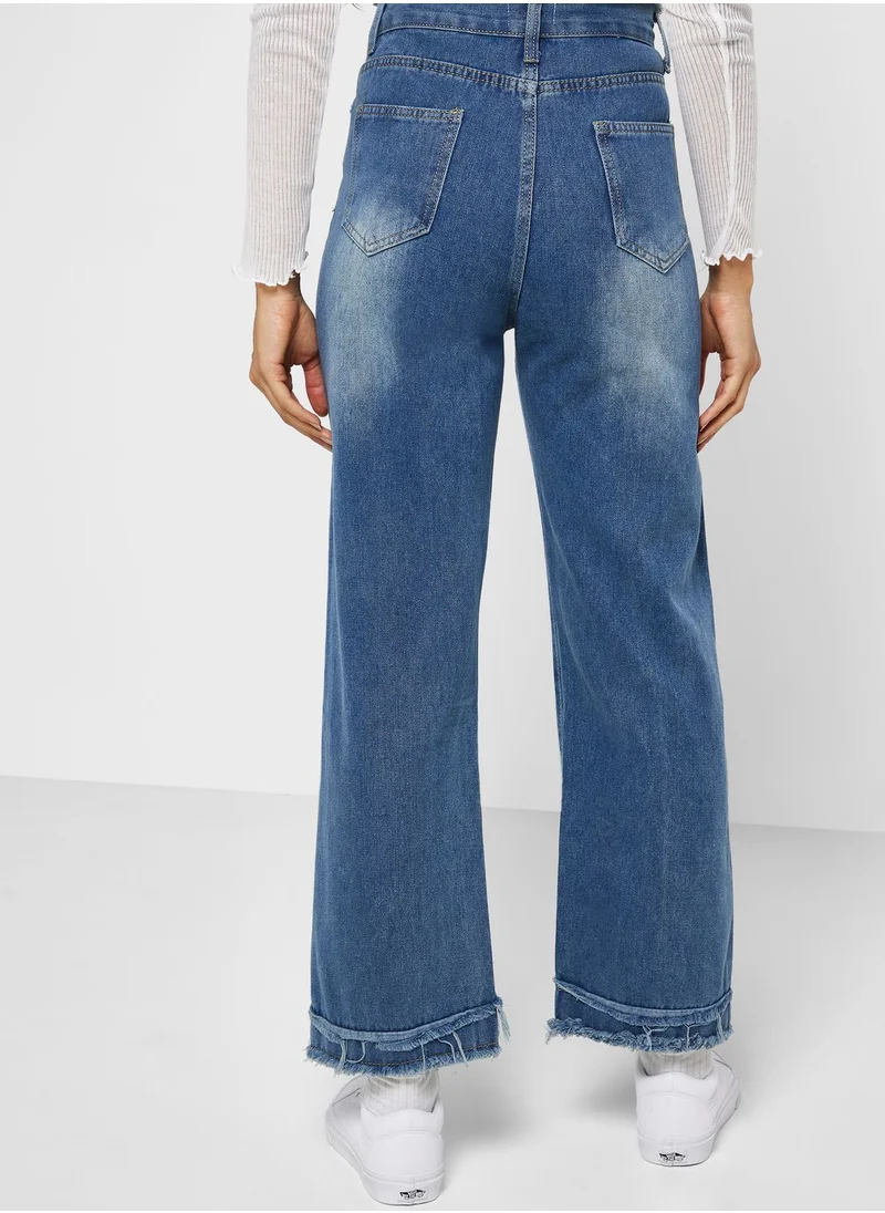 Ginger Raw Edge Detail Jeans