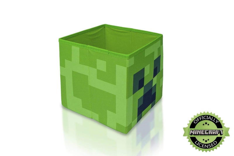 ماين كرافت Minecraft Creeper Storage Cube Organizer | Minecraft Storage Cube | زاحف من Minecraft Cubbies تخزين مكعبات | مكعبات المنظمة | صندوق مربع 10 بوصة - Image 2