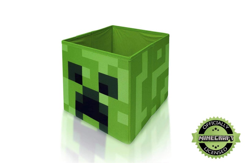 ماين كرافت Minecraft Creeper Storage Cube Organizer | Minecraft Storage Cube | زاحف من Minecraft Cubbies تخزين مكعبات | مكعبات المنظمة | صندوق مربع 10 بوصة - Image 3