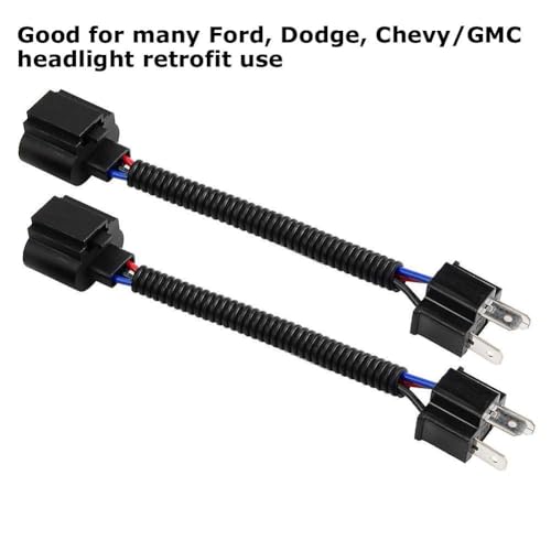 iJDMTOY One Pair 9003 H4 (Male) to H13 9008 (Female) Converter Adapter Socket Wiring Harness Kit - Image 4