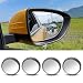 BDZMC 4PCS Car Blind Spot Mirror 360 Wide Angle Convex Mirrors with Adjustable Frame 2 Round Rear View Mirror Adhesive HD Glass Side Mirror for Most Cars Trucks SUVs Silver - Image 2