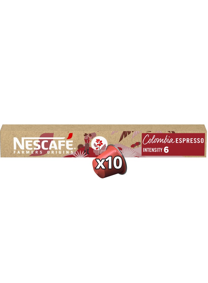 Farmers Origins Colombia Coffee Capsules Compatible With Nespresso Machines