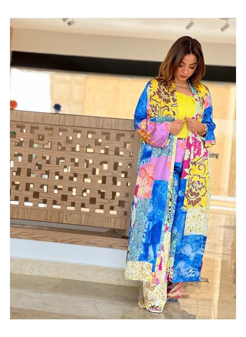 Generic Outfits Set  multi color Kimono Cardigans  - Image 2