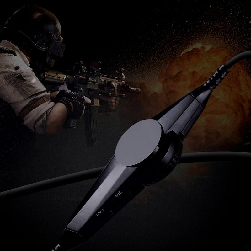 Gaming Headset: Black 40mm Moving Coil Unit - Virtual 7.1 Surround Sound Ergonomic Headset for PC Gaming, Immersive Gameplay - Image 3