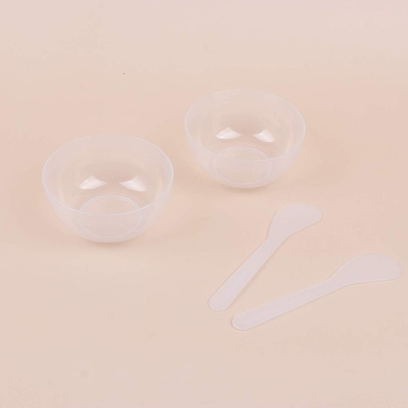 klarako 10Sets Slime Bowl Slime Mixing Tool Makeup Bowl Crystal Mud Mixing Bowls Plastic Glue Mixer for Makeup Kids Crafts (Transparent) - Image 5