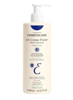 Lait Cream Fluid Plus Multi-Function Moisturizing Cream for Face and Body with Organic Aloe Vera Shea Butter and Beeswax 400ml