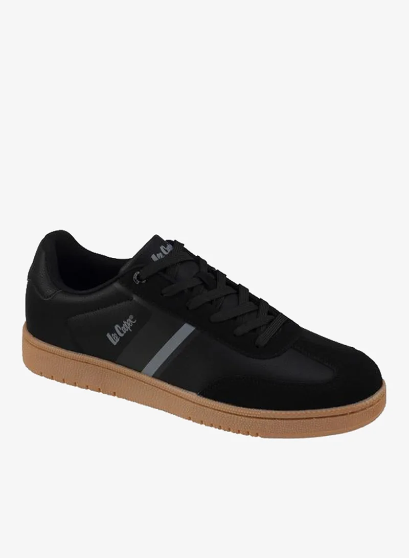 Lee Cooper Men Panelled Logo Lace-Up Sneakers