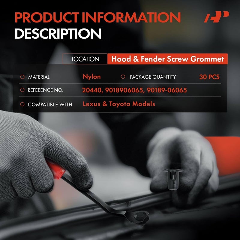 30 PCS Fastener Clips for Toyota and Lexus - Image 2