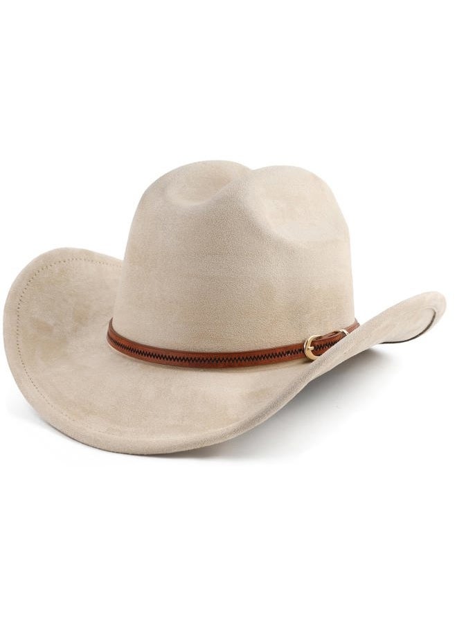 Pro Celia Cowboy Hat for Women and Men Wide Brim Western Cowgirl Hat (US, Alpha, One Size, Beige) - Image 1