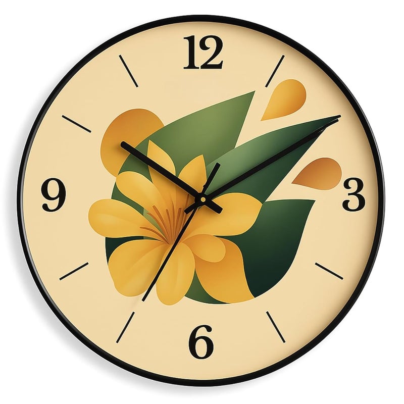 TEKCOOL Wall Clock 12" Silent Quartz Decorative Wall Clock Non-Ticking Classic Digital Clock Battery Operated Round Easy to Read Handheld Complete Home/Kitchen/Bedroom(408)' - Image 4