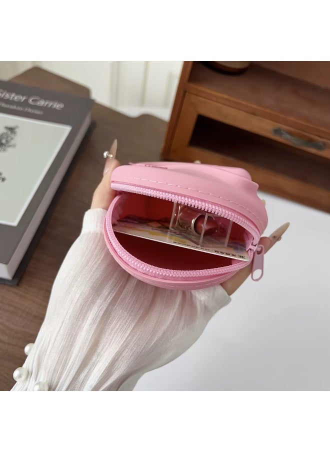 rhode Lipstick Holder Bag Coin Purse – Lip Glaze Organizer Storage Bag with Toast Ribbon Detail (Dark Purple) – Elegant, Compact, Stylish Organizer for Lipsticks, Coins, and Small Essentials, Travel-Friendly, Durable Design - Image 4