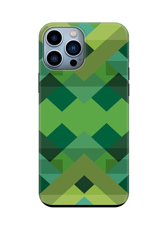 Stylizedd - Tough Pro Series Case for Apple iPhone 14 Pro Max Dual Layer hybrid PC & TPU Customized Mobile Cover Shield with inner TPU protection Matte Finish - Geometric Reflections - Image 1