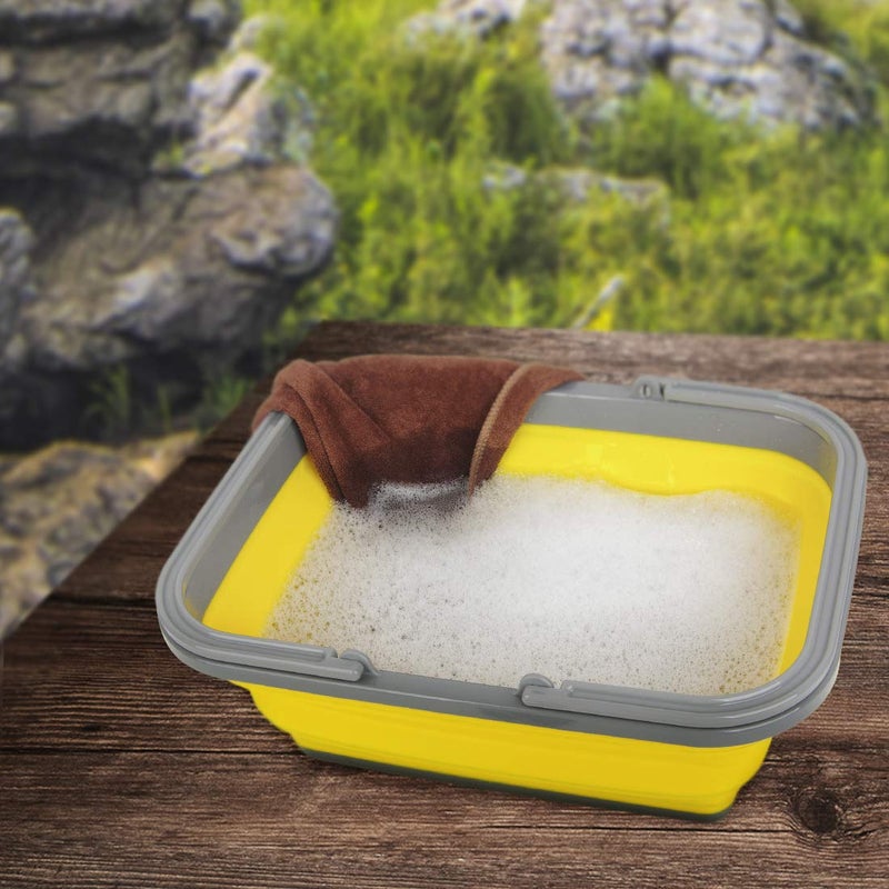 Tiawudi 2 Pack Collapsible Sink with 2.25 Gal / 8.5L Each Wash Basin for Washing Dishes, Camping, Hiking and Home - Image 4
