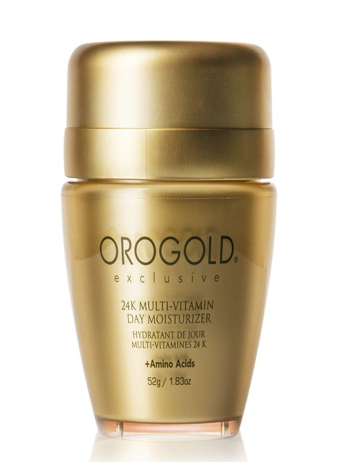 Orogold أوروجولد مرطب يومي متعدد الفيتامينات 24K مع الأحماض الأمينية، كريم نهاري مع فيتامين C، فيتامين A وفيتامين E، 52 غ / 1.83 أونصة - Image 1