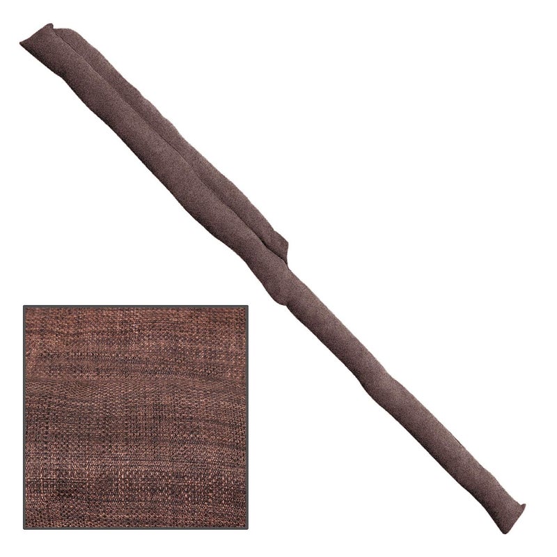 HOME DISTRICT Sliding Door Draft Stopper - Glass Door Draft Blocker, Patio Under Door Draft Stopper, Door Air Blocker Draft Dodger - Approx. 71" Long - Brown Tweed - Image 3