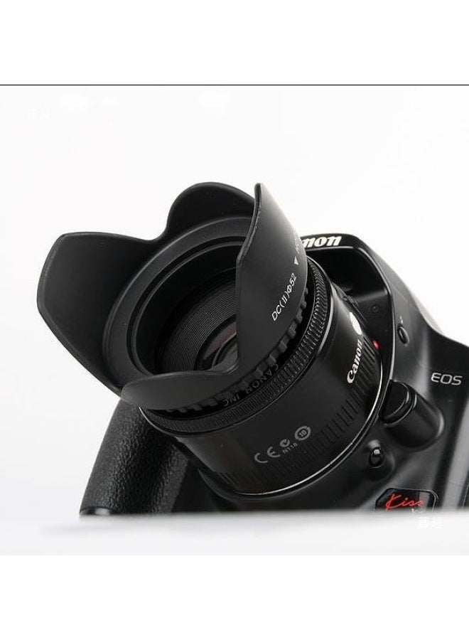 Generic Universal Screw Hood 49mm/ 58mm 62mm 67mm 72mm 77mm 55mm Backlocking Lens-Body Color:Black  - Image 5
