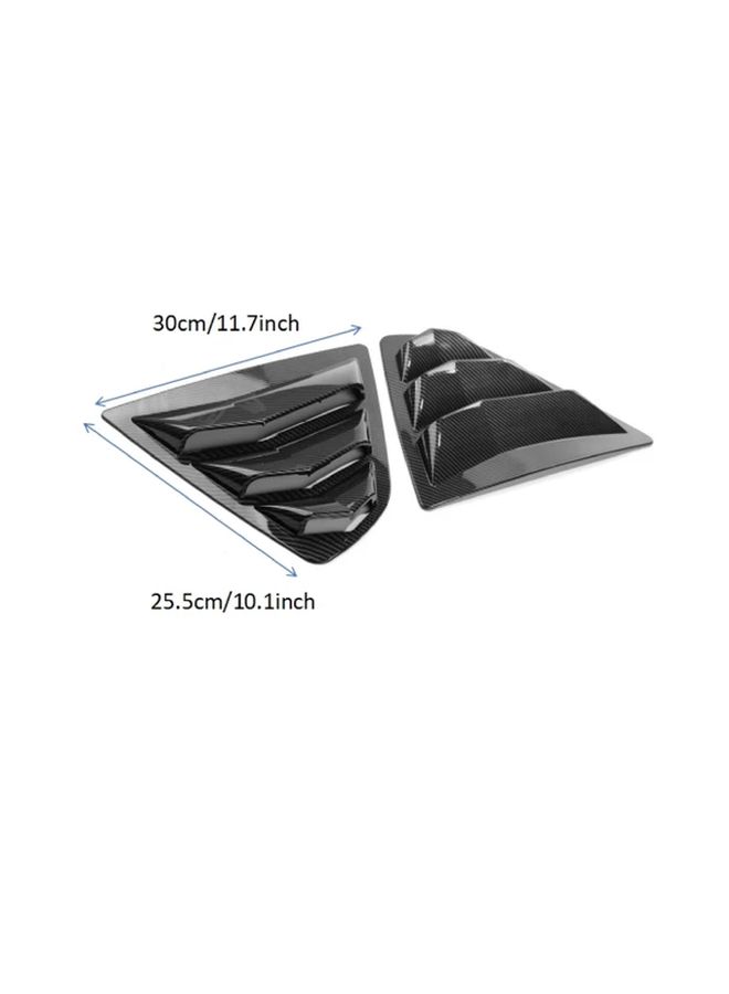 Bright Black Rear Side Window Louvers Air Vent Scoop Shades For Toyota Camry 2pcs - Image 2