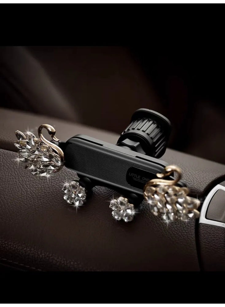 Women’s Diamond Swan Car Phone Holder - Sparkle & Elegance for Gulf Ladies’ Luxury Ride 💎🇸🇦 (Easy Mounting in Seconds) - Image 5