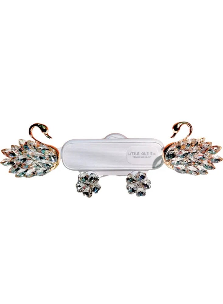 Women’s Diamond Swan Car Phone Holder - Sparkle & Elegance for Gulf Ladies’ Luxury Ride 💎🇸🇦 (Easy Mounting in Seconds) - Image 1