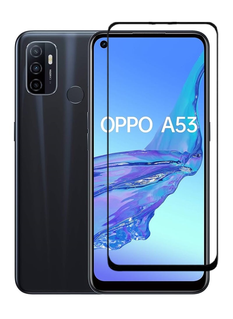 AINA Tempered Glass Screen Protector 5D Designed For Oppo A53 Full Glue Edge to Edge Full Screen Coverage And Bubble Free - Image 1