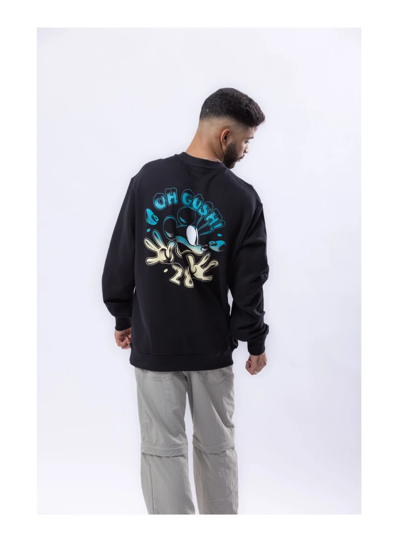 Disney Urban Haul X Disney Mickey Front & Back Printed Sweatshirt