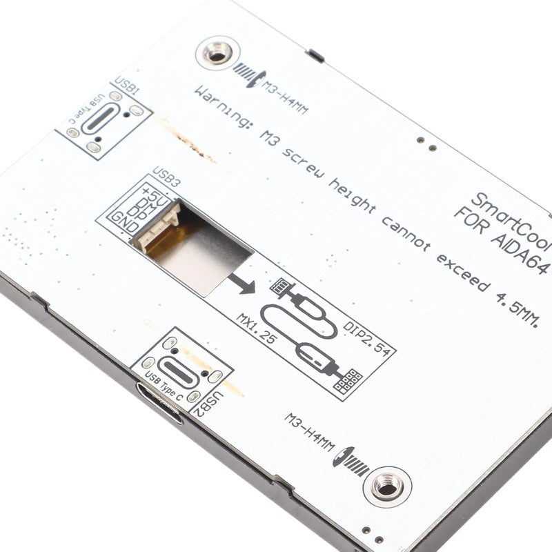3.5in USB Mini Monitor, IPS Screen with Full Viewing Angle, Energy Saving, Multi Theme, Secondary Screen for - Adjustable Brightness, Easy Connection, Wide Compatibility - Image 5