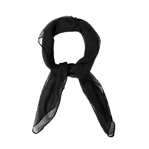 BengPro Women Girls French Themed Party Beret Hat Chiffon Scarf Gloves Retro Oval Sunglasses Fancy Dress Costume accessories Set (Black) - Image 4