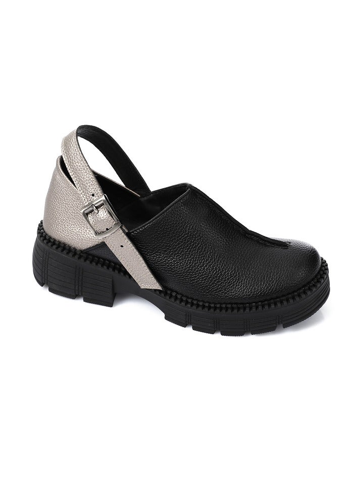 مستر.جو صندل MR Joe الأنيق باللون الأسود المعدني السميك 3719 - 37 - Image 1