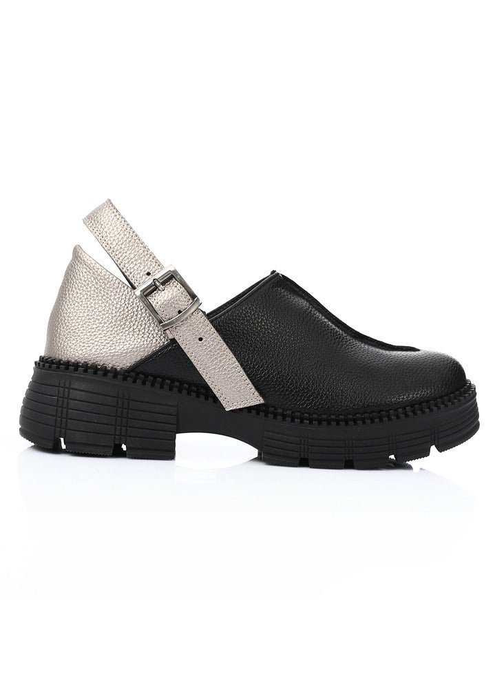 مستر.جو صندل MR Joe الأنيق باللون الأسود المعدني السميك 3719 - 37 - Image 2