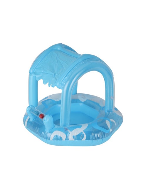 Epsilon Kiddie Float with Shade-  66x66 cm (26x26"), Safe Pool Floaties, for 3-6 Years/ Sunshade Canopy, PVC-Free, Perfect for Beach, Pool, Water Play  | EPSSE1663