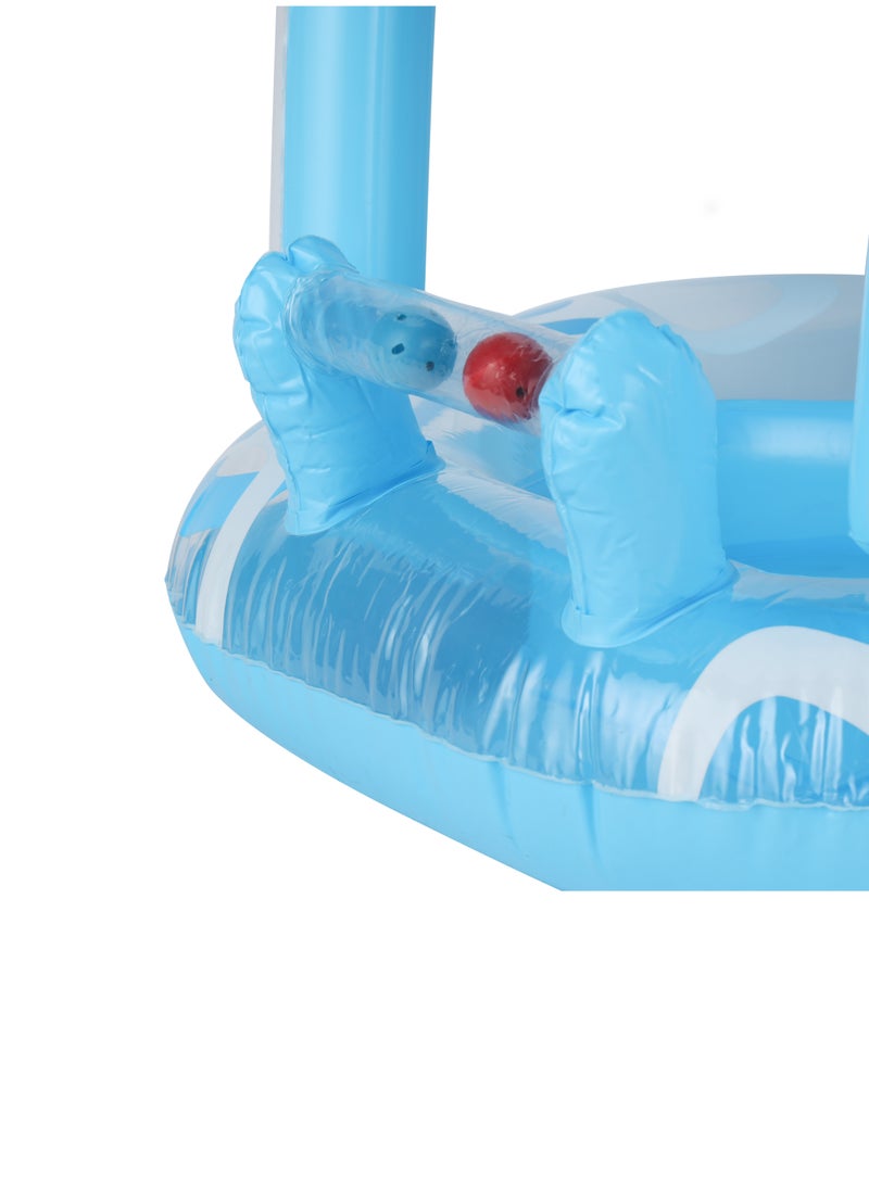 Epsilon Epsilon Kiddie Float with Shade-  66x66 cm (26x26"), Safe Pool Floaties, for 3-6 Years/ Sunshade Canopy, PVC-Free, Perfect for Beach, Pool, Water Play  | EPSSE1663  - Image 3