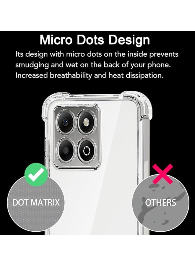 QIRG Case for Honor X7C Clear TPU Four Corners Military-Grade Protection Cover Transparent Soft funda - Image 5