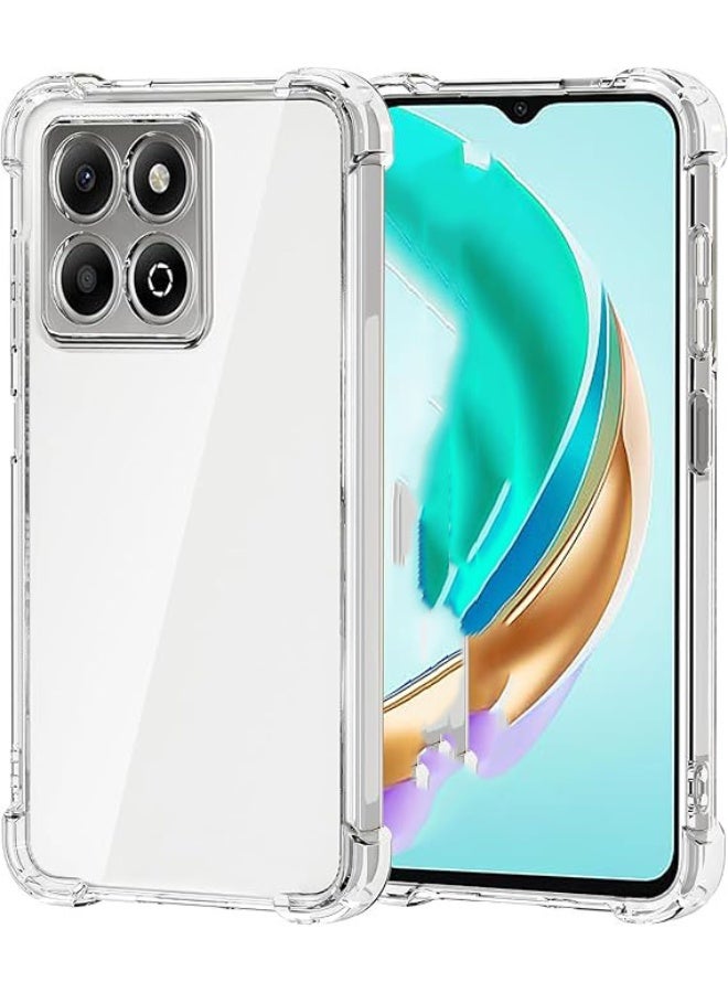 QIRG Case for Honor X7C Clear TPU Four Corners Military-Grade Protection Cover Transparent Soft funda - Image 1