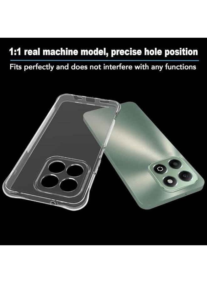QIRG Case for Honor X7C Clear TPU Four Corners Military-Grade Protection Cover Transparent Soft funda - Image 4