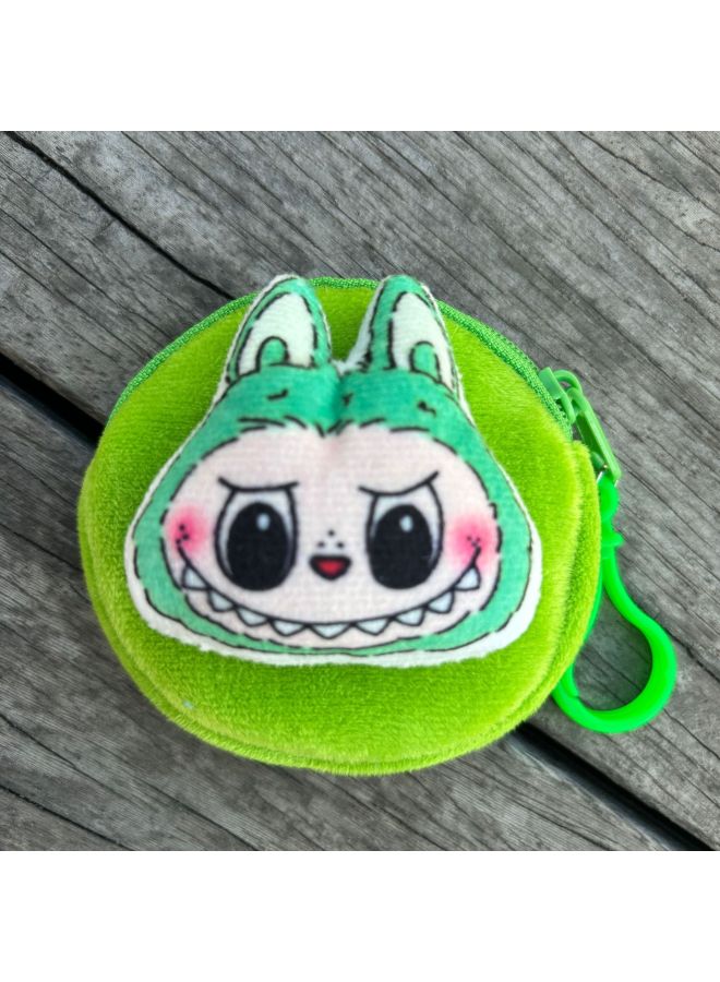 New Cute Cartoon Plush Coin Purse, Lovely Bag Charm Pendant, Student Gift, Small Present, Night Market Stall
