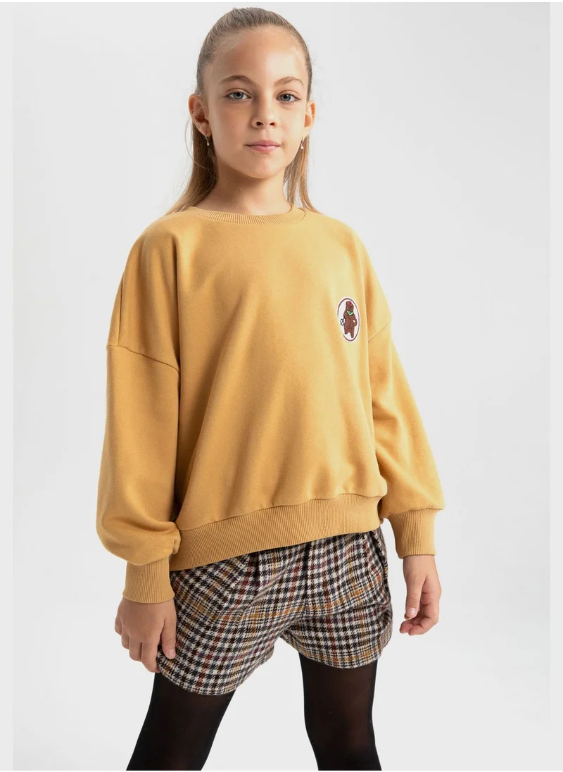 DeFacto Kids Logo Sweatshirt