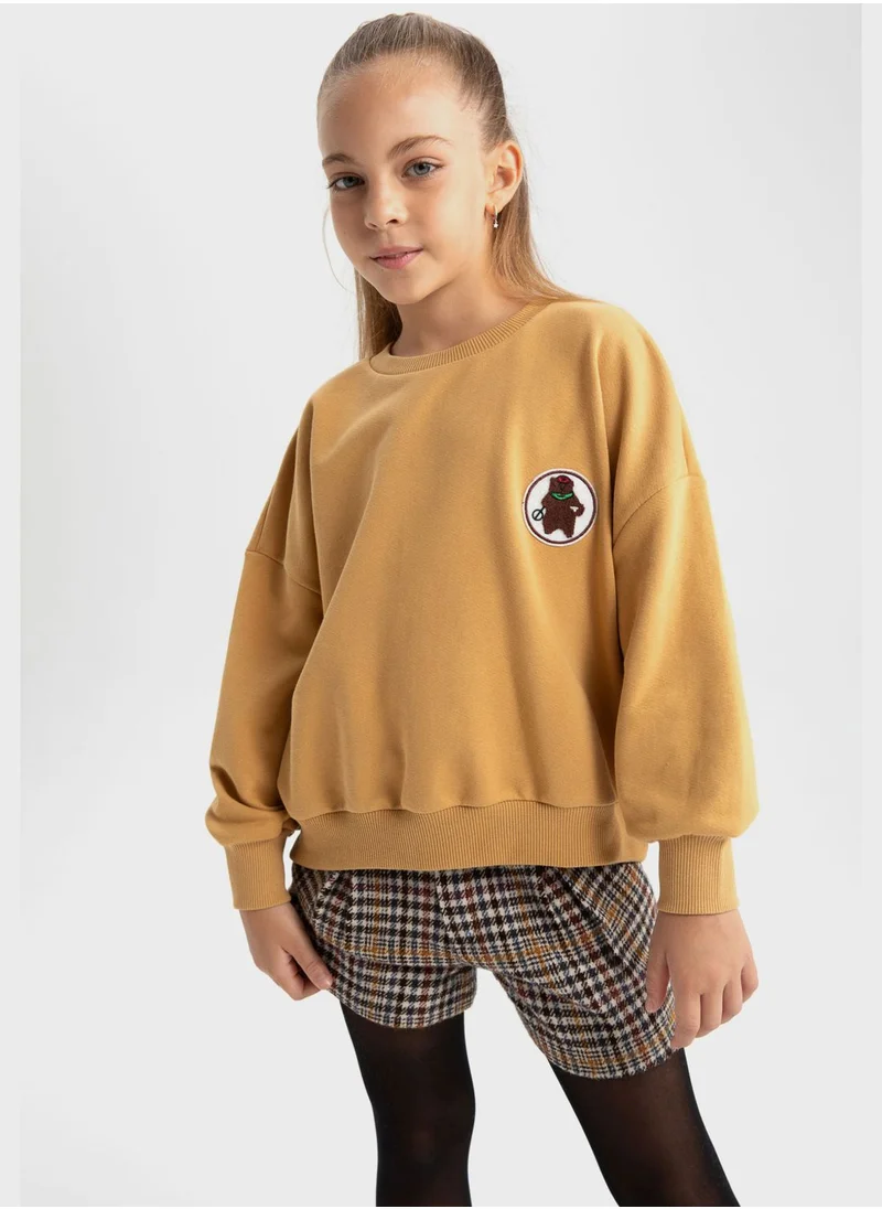 DeFacto Kids Logo Sweatshirt