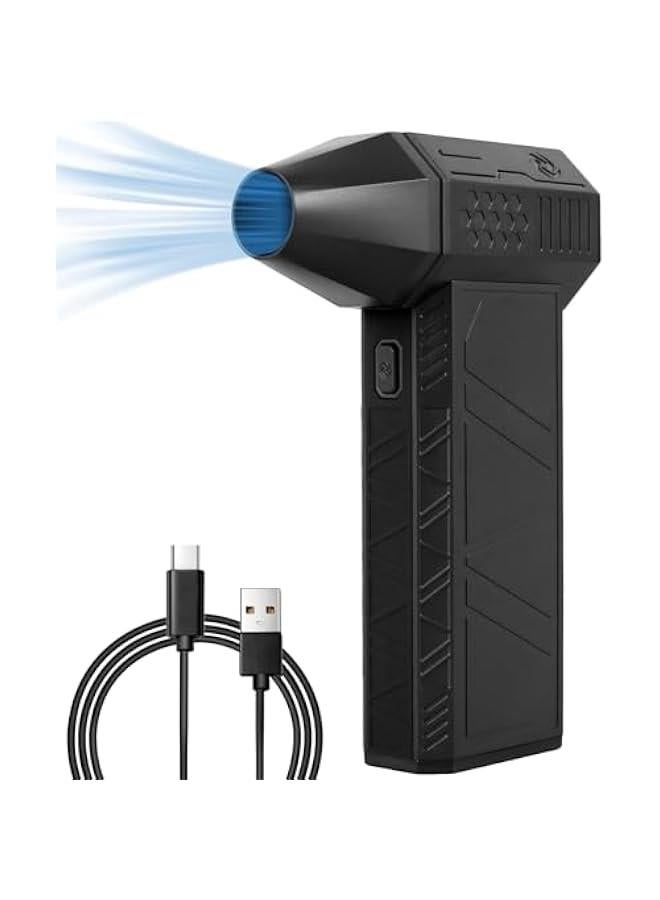 Generic Mini Jet Blower, 130000 RPM Cordless Super Jet Dry Blower, 3 Modes Adjustment Mini Jet Fan Air Blower with Overheating Protection, Portable Handheld Powerful Fan for Cleaning, Car  - Image 1
